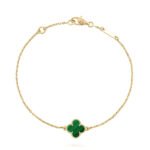 [Eternal Jewelry]CLOVER BRACELET MALACHITE 1 MOTIF - Image 2