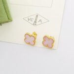 [Eternal Jewelry]Clover Mini Pink Earrings - Image 7