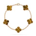 [Eternal Jewelry]CLOVER  5 MOTIFS TIGER EYE BRACELET - Image 2