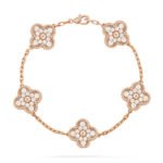 [Eternal Jewelry]CLOVER 5 MOTIFS  FULL DIAMOND BRACELET - Image 2