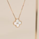 [Eternal Jewelry]CLOVER 15MM DIAMOND WHITE FRITILLARIA NECKLACE - Image 3
