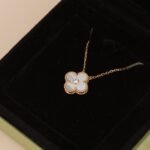 [Eternal Jewelry]CLOVER 15MM DIAMOND WHITE FRITILLARIA NECKLACE - Image 5