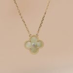 [Eternal Jewelry]CLOVER 15MM DIAMOND GOLD MOTHER OF PEARL NECKLACE - Image 5