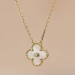 [Eternal Jewelry]CLOVER 15MM DIAMOND GOLD MOTHER OF PEARL NECKLACE - Image 3