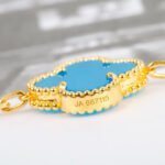 [Eternal Jewelry]CLOVER 5 MOTIFS TURQUOISE BRACELET - Image 5
