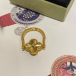 [Eternal Jewelry]CLOVER RIVERSIBLE BLUE AGATE RING - Image 8