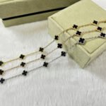 [Eternal Jewelry]CLOVER 6 MOTIF  ONYXS BRACELET - Image 2