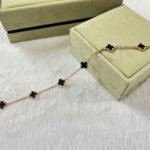 [Eternal Jewelry]CLOVER 6 MOTIF  ONYXS BRACELET - Image 5