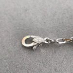 [Eternal Jewelry]CLOVER 5 MOTIF ONYXS DIAMOND BRACELET SILVER - Image 8