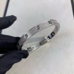 [Eternal Jewelry]LOVE BRACELET 6.1MM DIAMOND-PAVED CERAMIC - Image 9