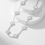 [Eternal Jewelry]CLOVER 10 MOTIFS WHITE MOTHER OF PEARL NECKLACE - Image 13
