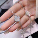 [Eternal Jewelry]CLOVER 10 MOTIFS WHITE MOTHER OF PEARL NECKLACE - Image 17