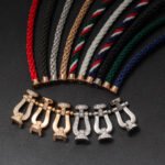 [Eternal Jewelry]FORCE LARGE HORSESHOE HALF DIAMOND BRACELET GOLD - Image 16
