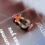 [Eternal Jewelry]FORCE LARGE HORSESHOE  COLORED DIAMOND BRACELET ROSE GOLD - Image 14
