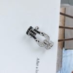 [Eternal Jewelry]FORCE LARGE HORSESHOE BLACK WHITE DIAMOND BRACELET SILVER - Image 15