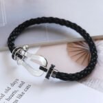 [Eternal Jewelry]FORCE LARGE HORSESHOE BLACK DIAMOND BRACELET SILVER - Image 16