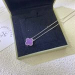 [Eternal Jewelry]CLOVER 15MM  PURPLE VIOLET NECKLACE - Image 4