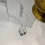 [Eternal Jewelry]CLOVER 15MM DIAMOND SINGLE FLOWER NECKLACE - Image 4