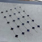 [Eternal Jewelry]CLOVER 5 MOTIF PIETERSITE SILVER BRACELET - Image 12