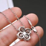 [Eternal Jewelry]LOOP NECKLACE FULL MOTIF DIAMOND 16MM MULTIPLE COLORS - Image 17
