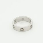 [Eternal Jewelry]LOVE RING 5.5MM 6 DIAMONDS SILVER - Image 2