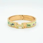 [Eternal Jewelry]H PINK GOLD BRACELET CREAM CERAMIC - Image 2
