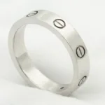 [Eternal Jewelry]LOVE RING 4MM 1 DIAMOND SILVER - Image 2