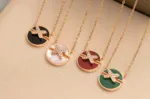 [Eternal Jewelry]JEUX DE ROSE GOLD DIAMOND NECKLACE - Image 2