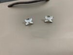 [Eternal Jewelry]JEUX DE WHITE MOP SILVER DIAMOND EARRINGS - Image 2