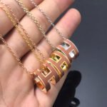 [Eternal Jewelry]H NECKLACE BROWN - Image 3