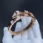 [Eternal Jewelry]SERPENTI WIDE BRACELET PINK GOLD DIAMOND - Image 4
