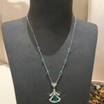 [Eternal Jewelry]DREAM NECKLACE MALACHITE DIAMOND SILVER - Image 5