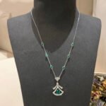 [Eternal Jewelry]DREAM NECKLACE MALACHITE DIAMOND SILVER - Image 6