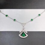 [Eternal Jewelry]DREAM NECKLACE MALACHITE DIAMOND SILVER - Image 2