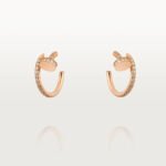 [Eternal Jewelry]JUSTE EARRINGS 12.75MM PINK GOLD DIAMOND - Image 2