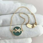 [Eternal Jewelry]JEUX DE BRACELET MALACHITE PINK GOLD DIAMONDS - Image 2
