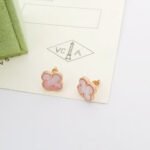 [Eternal Jewelry]Clover Mini Pink Earrings - Image 3