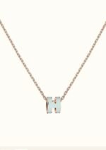 [Eternal Jewelry]POP H LIGHT BLUE NECKLACE - Image 2