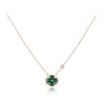 [Eternal Jewelry]SUN PEDANT PINK GOLD 1 DIAMOND NECKLACE - Image 2