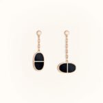 [Eternal Jewelry]CHAINE VERSO BLACK CERAMIC EARRINGS - Image 2
