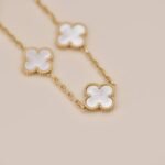 [Eternal Jewelry]CLOVER  5 MOTIF WHITE MOP BRACELET - Image 6