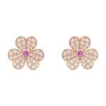 [Eternal Jewelry]FRIVOLE PINK GOLD FLOWER DIAMOND EARRINGS