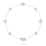 [Eternal Jewelry]FRIVOLE SILVER 9 FLOWERS NECKLACE - Image 2