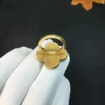[Eternal Jewelry]CLOVER MALACHITE RING - Image 5