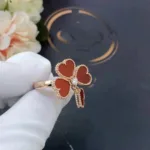 [Eternal Jewelry]SWEET CLOVER CARNELIAN RING - Image 4