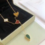 [Eternal Jewelry]LUCKY SPRING 4 MOTIFS ROSE GOLD NECKLACE
