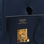 Togo Birkin 25 Bleu Abysse - Image 5
