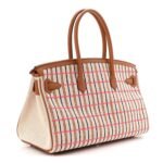 Toile Swift Broderie Shoulder Birkin Light 39 Gold Fauve Rose Pop Black - Image 3