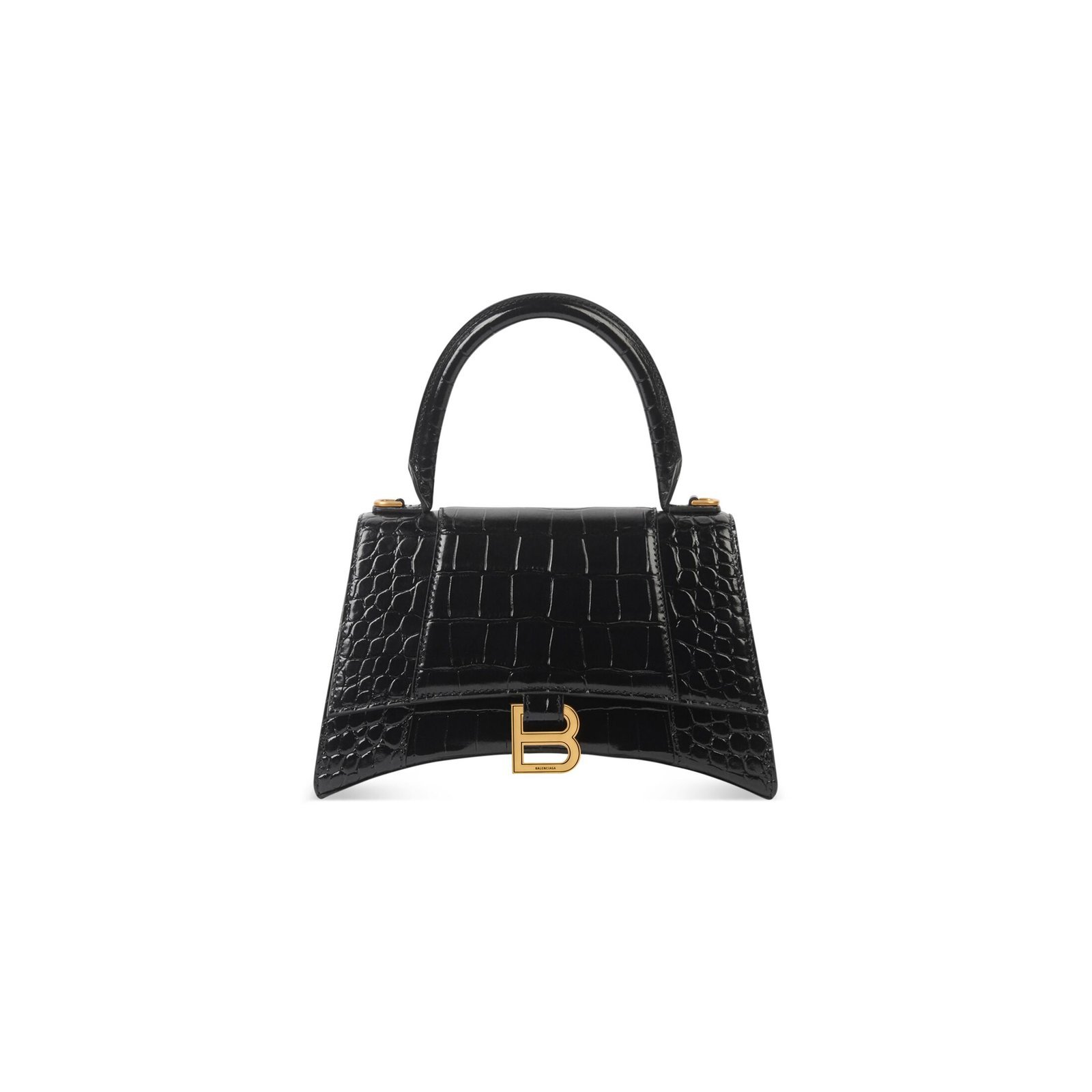 1a3014da0a8b35690136176751a3a0a8.jpg HOURGLASS Crocodile embossed small handbag - Image 1