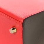 Chevre Chandra Bi-Color Horseshoe Kelly Sellier 25 Rouge De Coeur Etoupe - Image 12